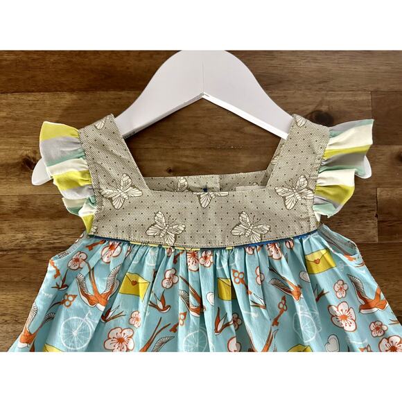 Matilda Jane It's A Wonderful Parade Love Letters Shabby Top Sleeveless Blue 2 - Picture 3 of 8